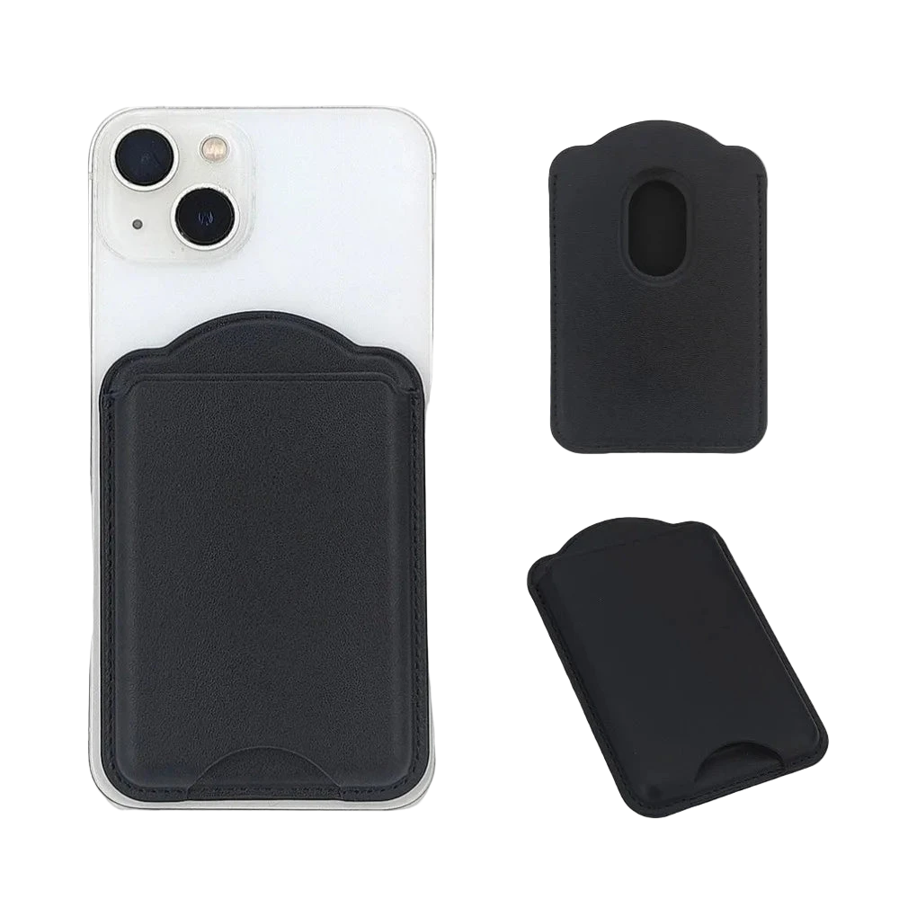 Magnetic Leather Wallet Holder Case Slot Back Cover
